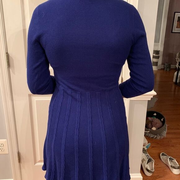 Thakoon for Design Nation Royal Blue Knit Dress M - Picture 3 of 4